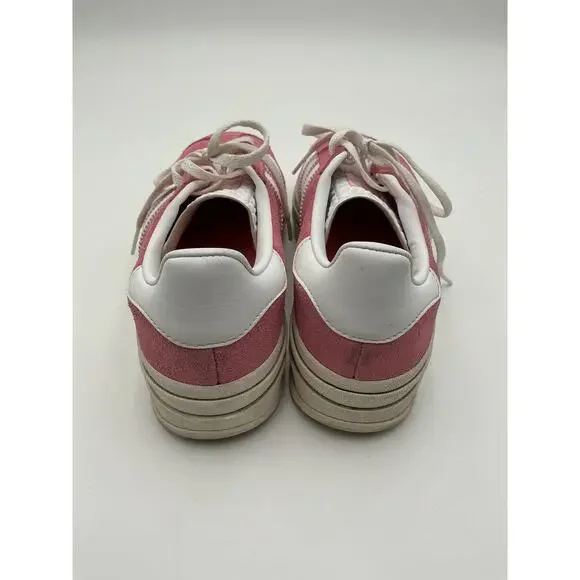 Adidas 'Gazelle' Pink Leather Bold Platform Sneaker Size 6.5 M - Picture 4 of 6